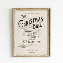 Load image into Gallery viewer, Vintage Christmas Wall Art Print | Christmas Ball.