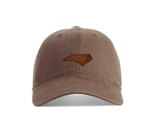 Load image into Gallery viewer, North Carolina Faux Leather Patch Cotton Twill Hat