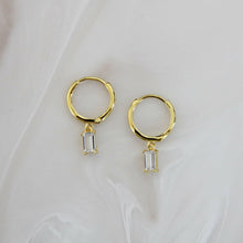 Load image into Gallery viewer, Baguette Hoops.