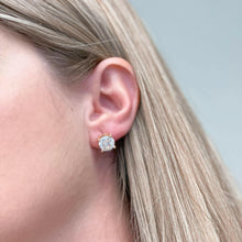 Load image into Gallery viewer, Classic Diamond Cubic Zirconia Studs.