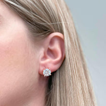 Load image into Gallery viewer, Classic Diamond Cubic Zirconia Studs.