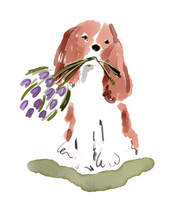 Load image into Gallery viewer, Dog With Flowers Stickers