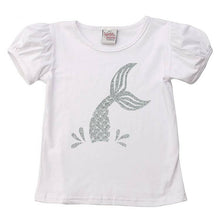Load image into Gallery viewer, Mermaid Tail Short Puff Sleeve.