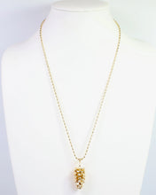 Load image into Gallery viewer, Ossa Pinecone Pendant Necklace Gold