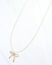 Load image into Gallery viewer, Phillips Bow Necklace Gold
