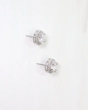 Load image into Gallery viewer, Winslow Embellished CZ Stud Earring Silver