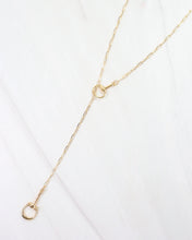 Load image into Gallery viewer, Haney Horsebit Y Necklace Gold