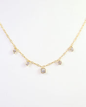 Load image into Gallery viewer, Boulder City CZ Charm Necklace WR Gold