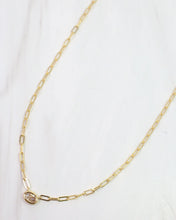 Load image into Gallery viewer, Gemma Oval CZ Link Necklace WR Gold