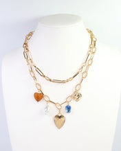 Load image into Gallery viewer, Annapolis Layered Charm Necklace Gold