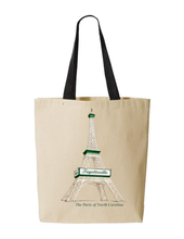 Load image into Gallery viewer, The Paris of North Carolina Fayetteville Canvas Tote Bag