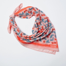Load image into Gallery viewer, 34" Wild Rag Cherry Bandana.