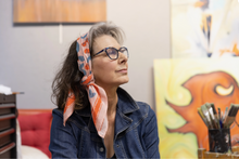 Load image into Gallery viewer, 34" Wild Rag Cherry Bandana.