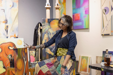 Load image into Gallery viewer, 34" Wild Rag Mushrooms Bandana.