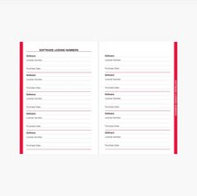 Load image into Gallery viewer, Large-Format Internet Address & Password Logbook (Black)