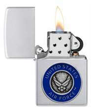 Load image into Gallery viewer, U.S. Air Force™ Satin Chrome Zippo Lighter