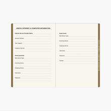 Load image into Gallery viewer, Gilded Floral Large-Format Internet Address & Password Book