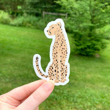 Load image into Gallery viewer, Cheetah Sticker 3.5x2in.