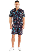 Load image into Gallery viewer, Men's Midnight Fiesta Hawaiian Shirt.