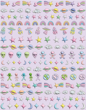 Load image into Gallery viewer, Nail Art Stickers - Spaced Out.