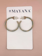 Load image into Gallery viewer, Handwoven Wire Small Everyday Hoop Earrings.