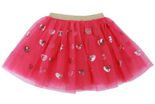 Load image into Gallery viewer, Hot Pink Tulle with pink hearts tutu.