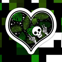 Load image into Gallery viewer, Plant Love Skeleton Sticker.