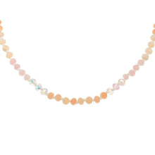 Load image into Gallery viewer, Iridescent Natural Gemstone Glass Beaded Necklace.