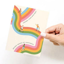 Load image into Gallery viewer, Waves of Happiness Birthday Greeting Card.