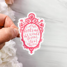 Load image into Gallery viewer, Give Her Books A Little Princess Literary Sticker Decal.