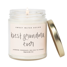Load image into Gallery viewer, Best Grandma Ever 9 oz Soy Candle - Home Decor & Gifts.