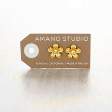Load image into Gallery viewer, Vintage Flower Stud Earrings.