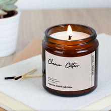 Load image into Gallery viewer, Clean Cotton - Hand Poured Organic Soy Candle Year Round.