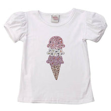 Load image into Gallery viewer, Studded Ice Cream Puff Sleeve Tee.