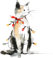 Load image into Gallery viewer, Cat Watercolor Ornaments