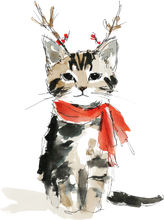 Load image into Gallery viewer, Cat Watercolor Ornaments