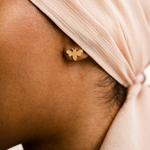 Load image into Gallery viewer, Little Bee Stud Earrings.