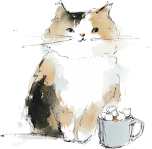 Load image into Gallery viewer, Cat Watercolor Ornaments