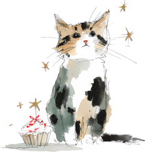 Load image into Gallery viewer, Cat Watercolor Ornaments