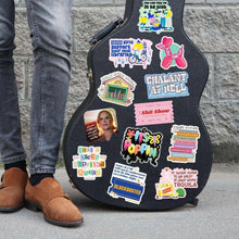 Load image into Gallery viewer, You Can Find Me in Da Book Club Reading Glitter Sticker.