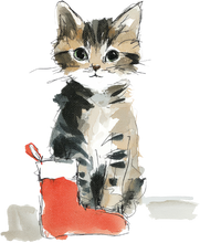 Load image into Gallery viewer, Cat Watercolor Ornaments