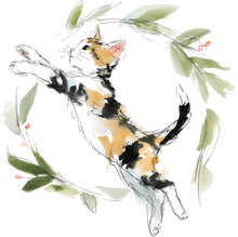 Load image into Gallery viewer, Cat Watercolor Ornaments