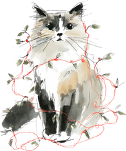 Load image into Gallery viewer, Cat Watercolor Ornaments