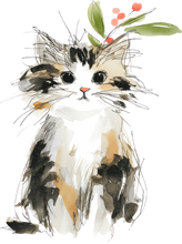 Load image into Gallery viewer, Cat Watercolor Ornaments