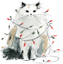 Load image into Gallery viewer, Cat Watercolor Ornaments