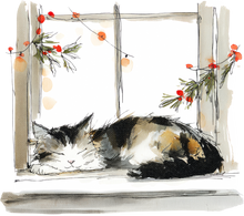 Load image into Gallery viewer, Cat Watercolor Ornaments
