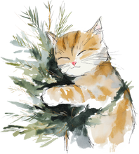 Load image into Gallery viewer, Cat Watercolor Ornaments
