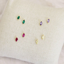 Load image into Gallery viewer, Tiny Marquise Studs.