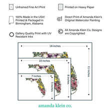 Load image into Gallery viewer, North Carolina Wall Art Print.