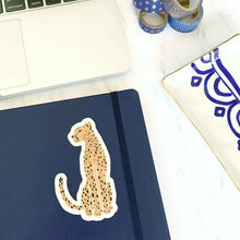 Load image into Gallery viewer, Cheetah Sticker 3.5x2in.